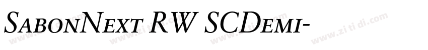 SabonNext RW SCDemi字体转换
